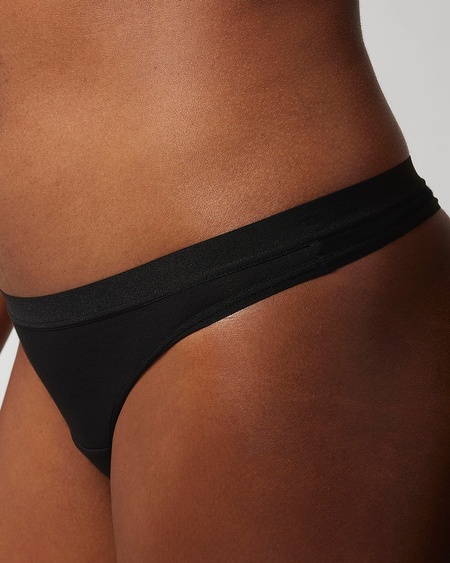 Shop Soma Women's Cotton Modal Thong Underwear In Dark Purple Size Xs |