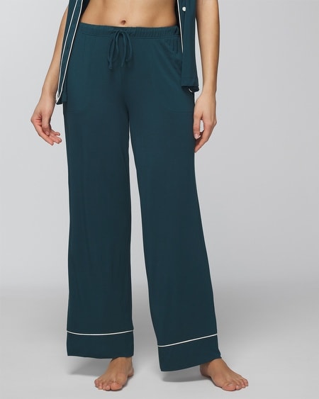 Shop Soma Women's Cool Nights Pajama Pants In Sage Green Size Small |