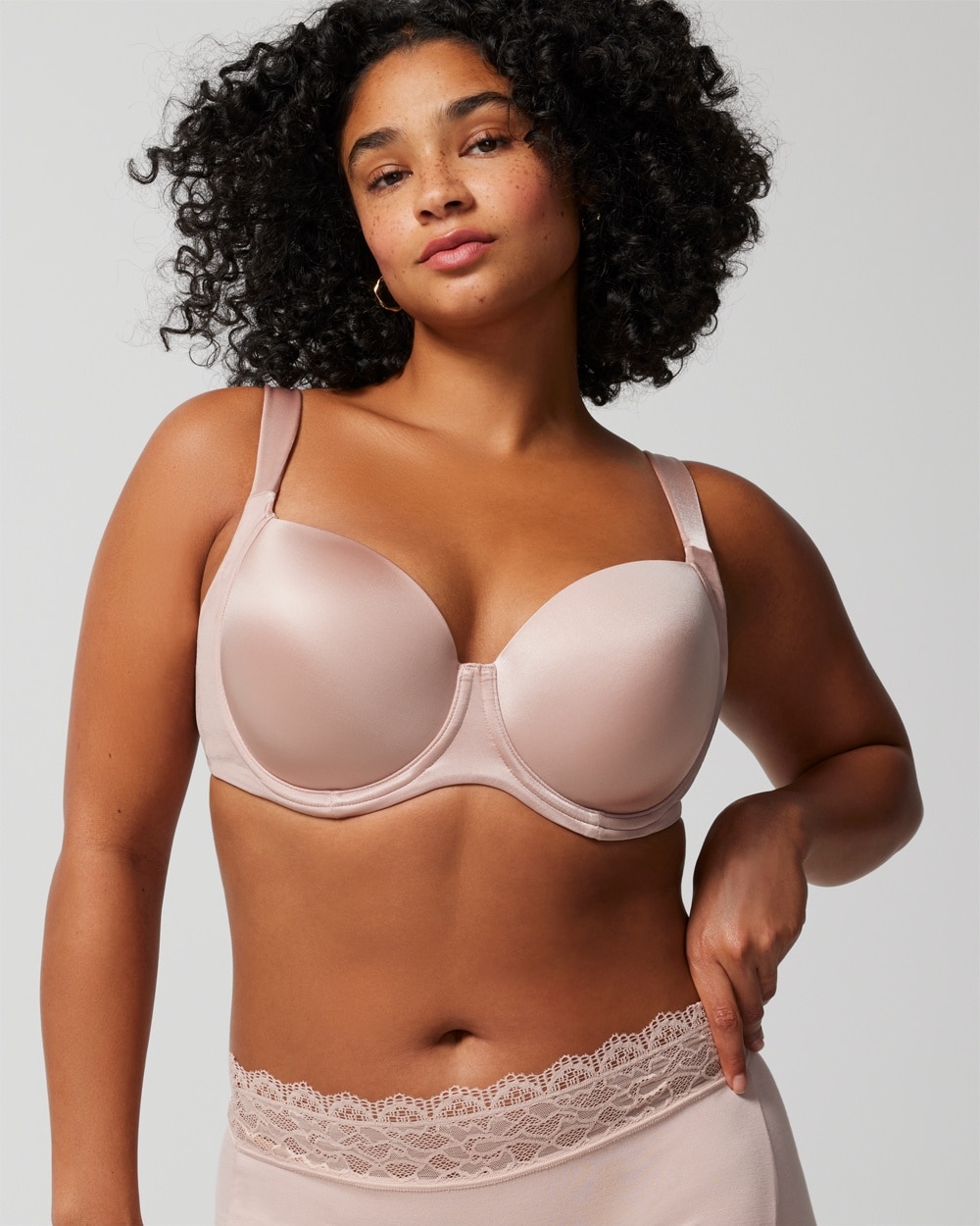Soma Stunning Support Smooth Full Coverage Bra In Light Pink Nude