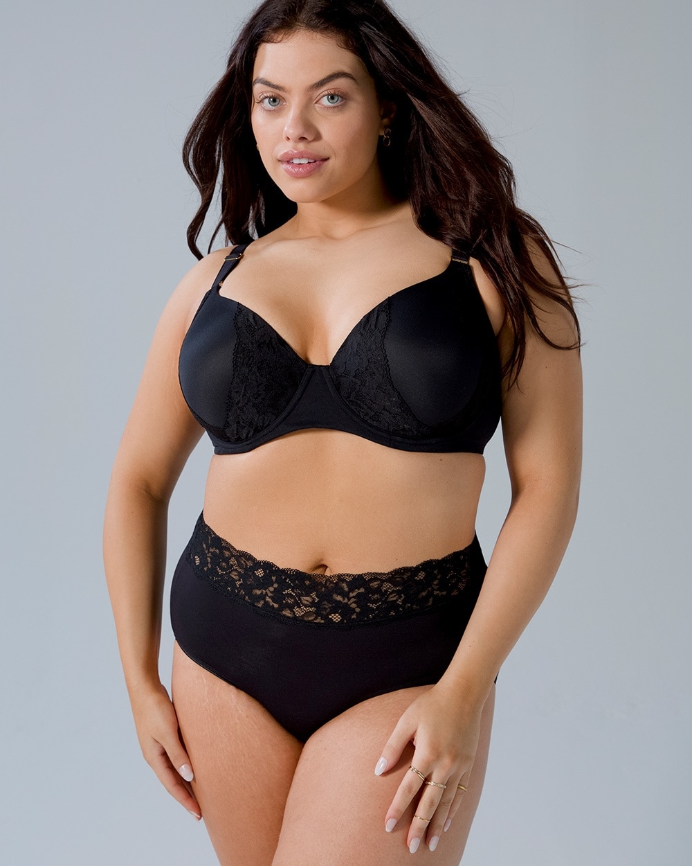Soma Embraceable Signature Lace Perfect Coverage Bra In Black
