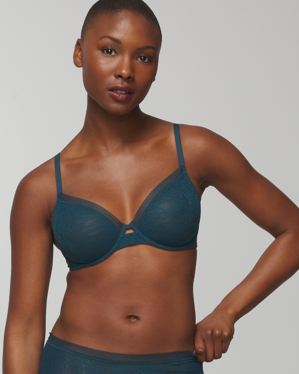 Soma Stretch Lace Unlined Perfect Coverage Bra - Soma