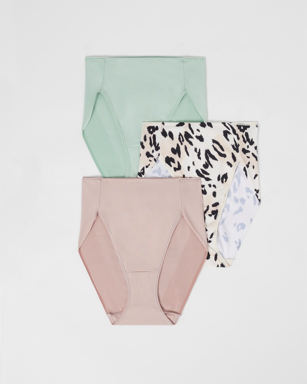 Soma 3-pack Women's Vanishing Tummy High-leg Brief Underwear In Pastel Size Medium |