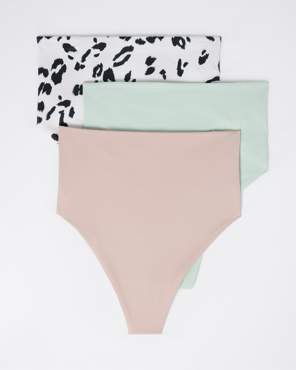 Soma 3-pack Women's Vanishing Tummy Retro Thong Underwear In Pastel Size Medium |